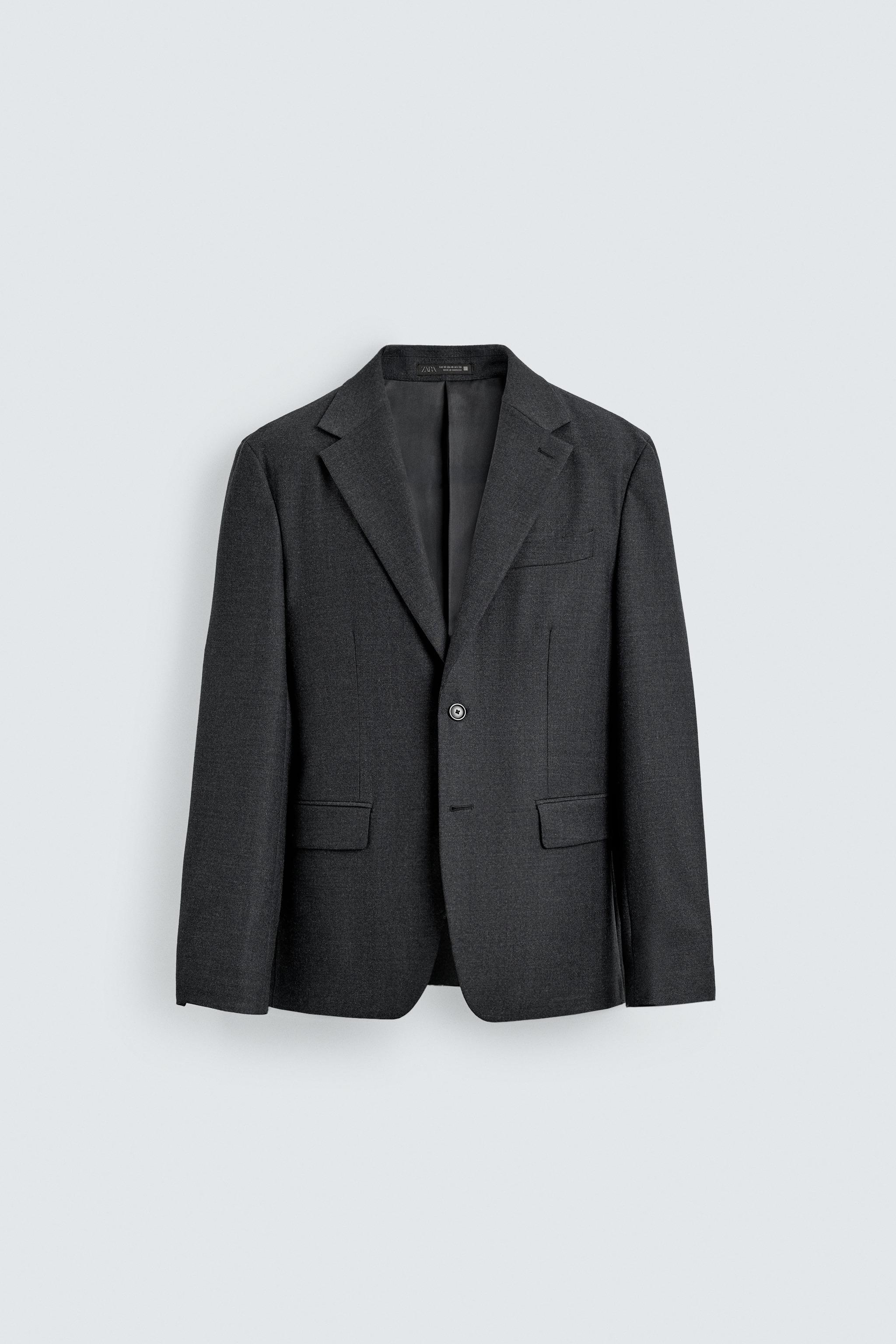 ウール100%スーツブレザー - チャコールグレー | ZARA Japan / 日本