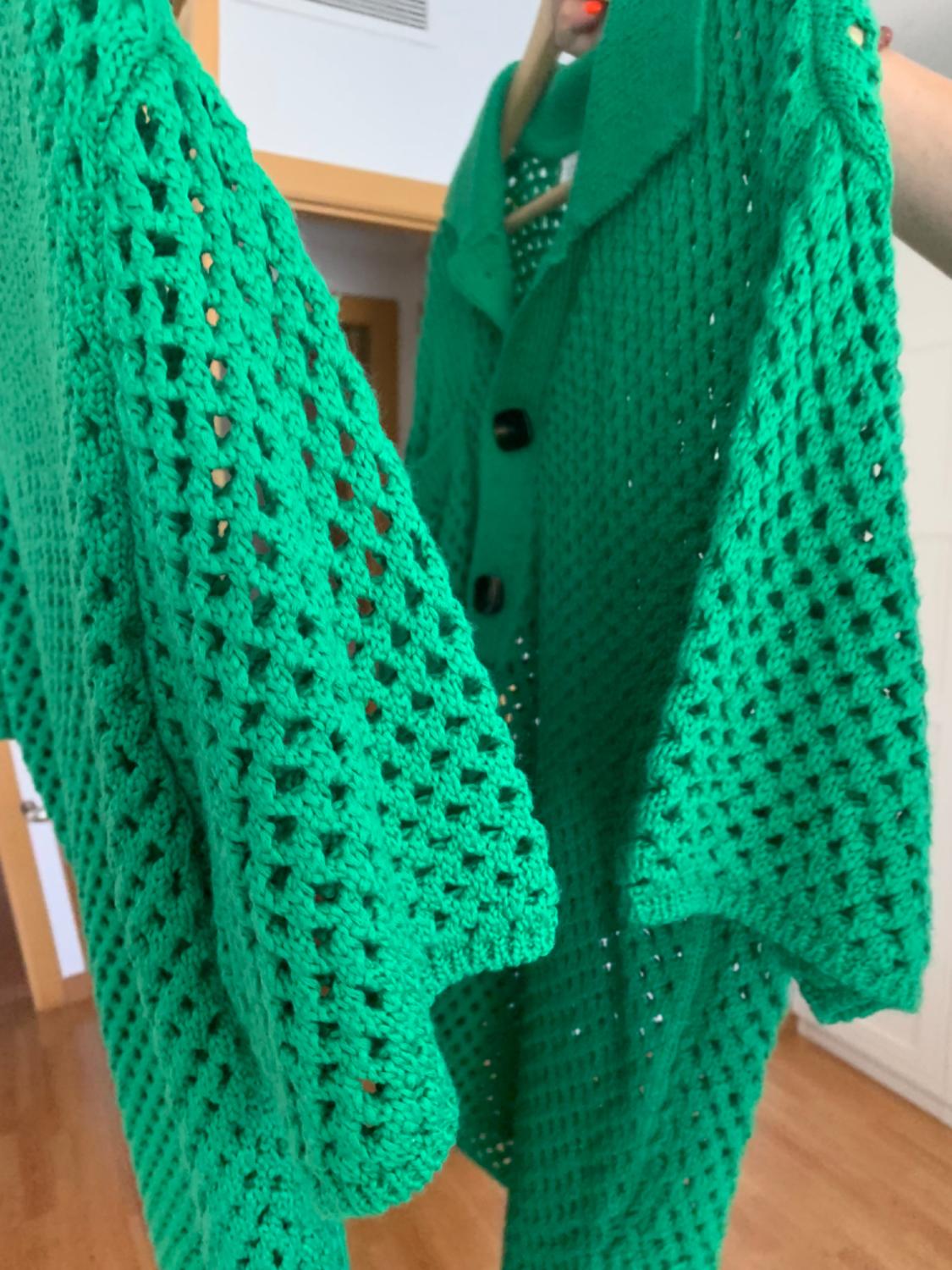 MESH KNIT POLO SWEATER - Image 4