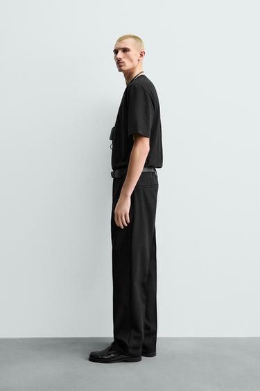 T-SHIRT HEAVYWEIGHT À MANCHES COURTES - Noir de Zara - Image 3