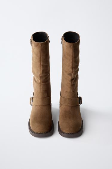 BOTTES À BOUCLES - Marron de Zara - Image 3