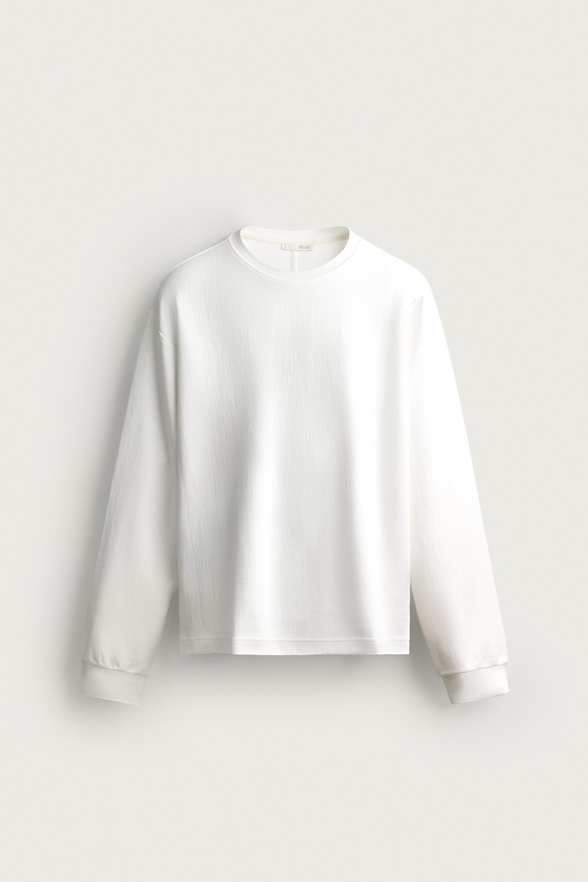 TEXTURED RELAXED FIT T-SHIRT — White
