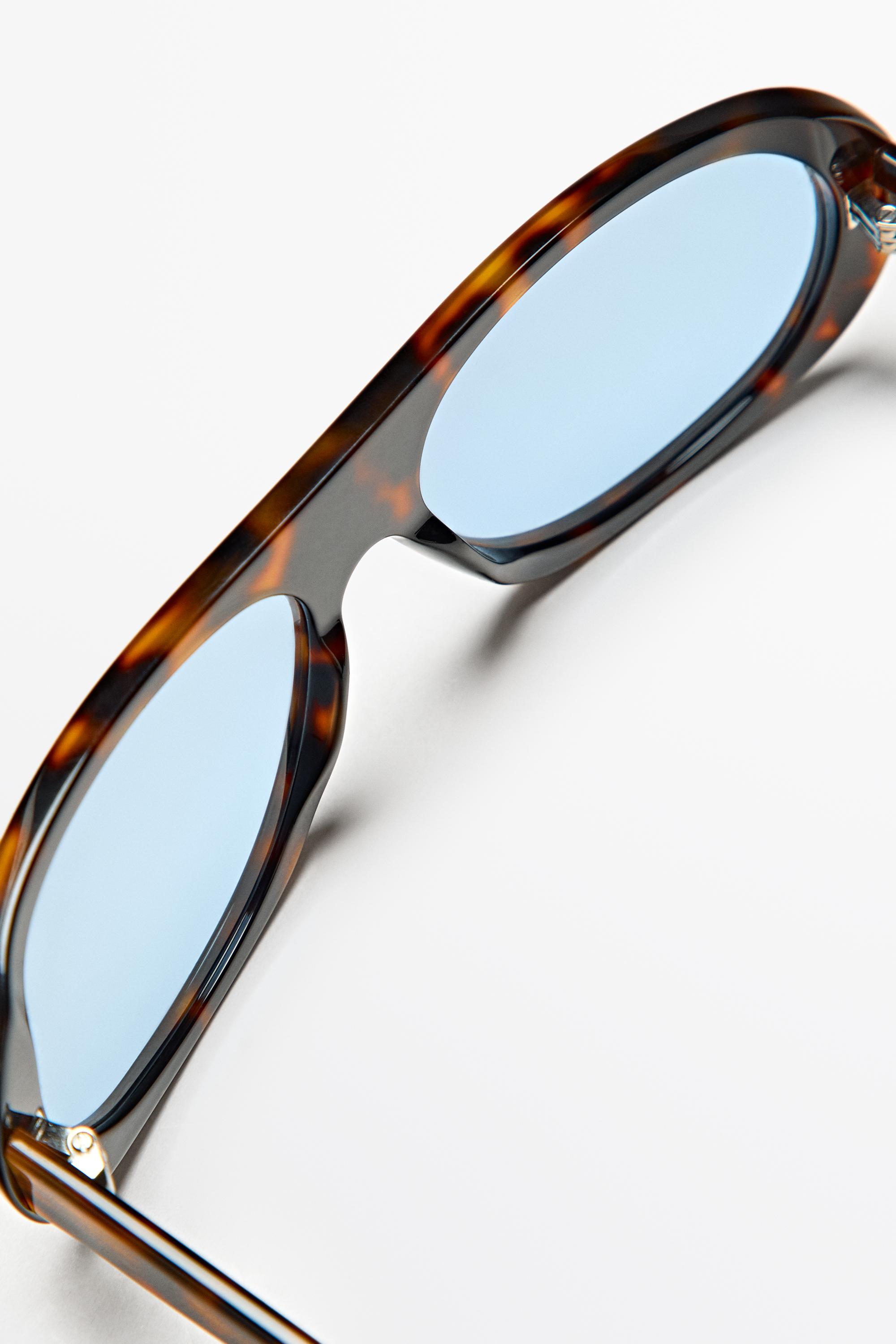 Lunettes de soleil larges effet écaille