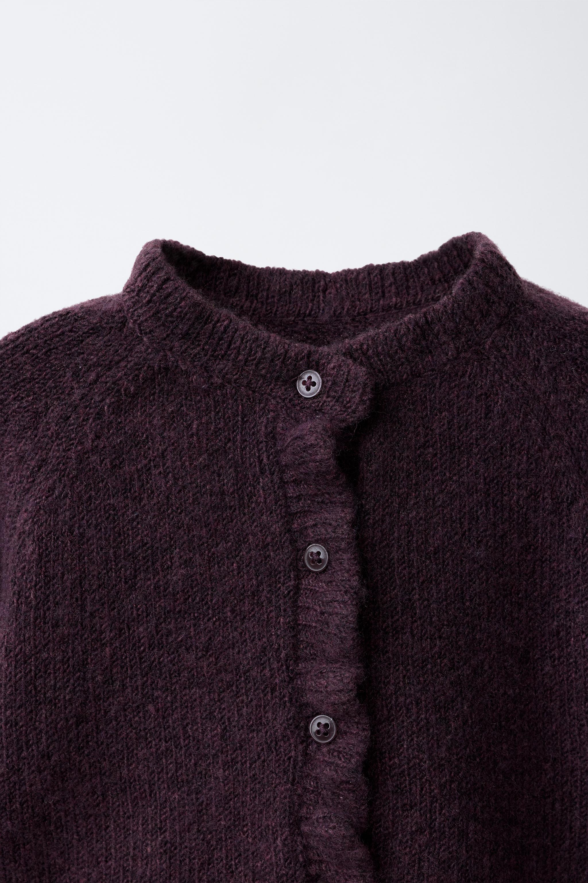 GILET EN MAILLE À VOLANTS