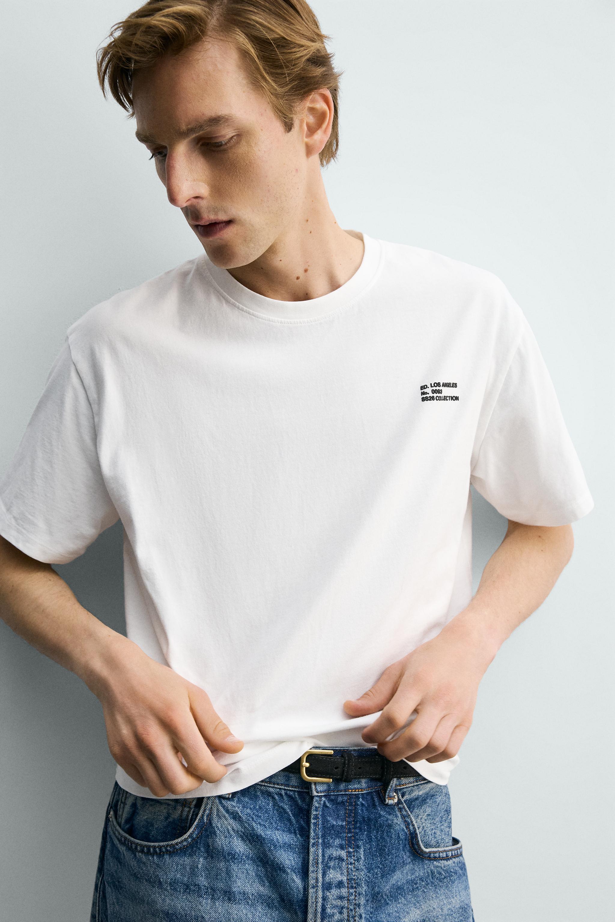 RELAXED FIT TEXT PATCH T-SHIRT
