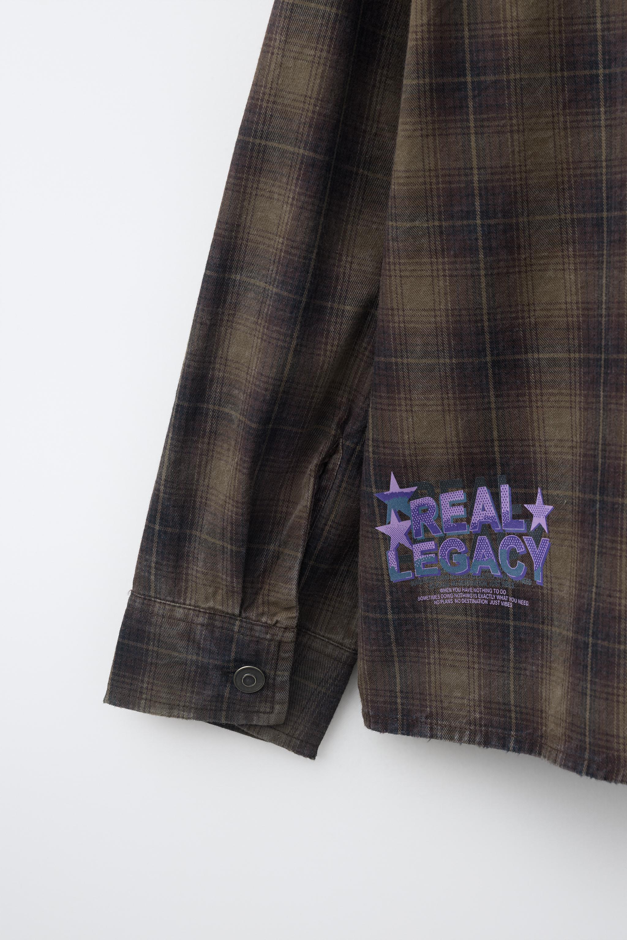 PLAID PRINT SHIRT