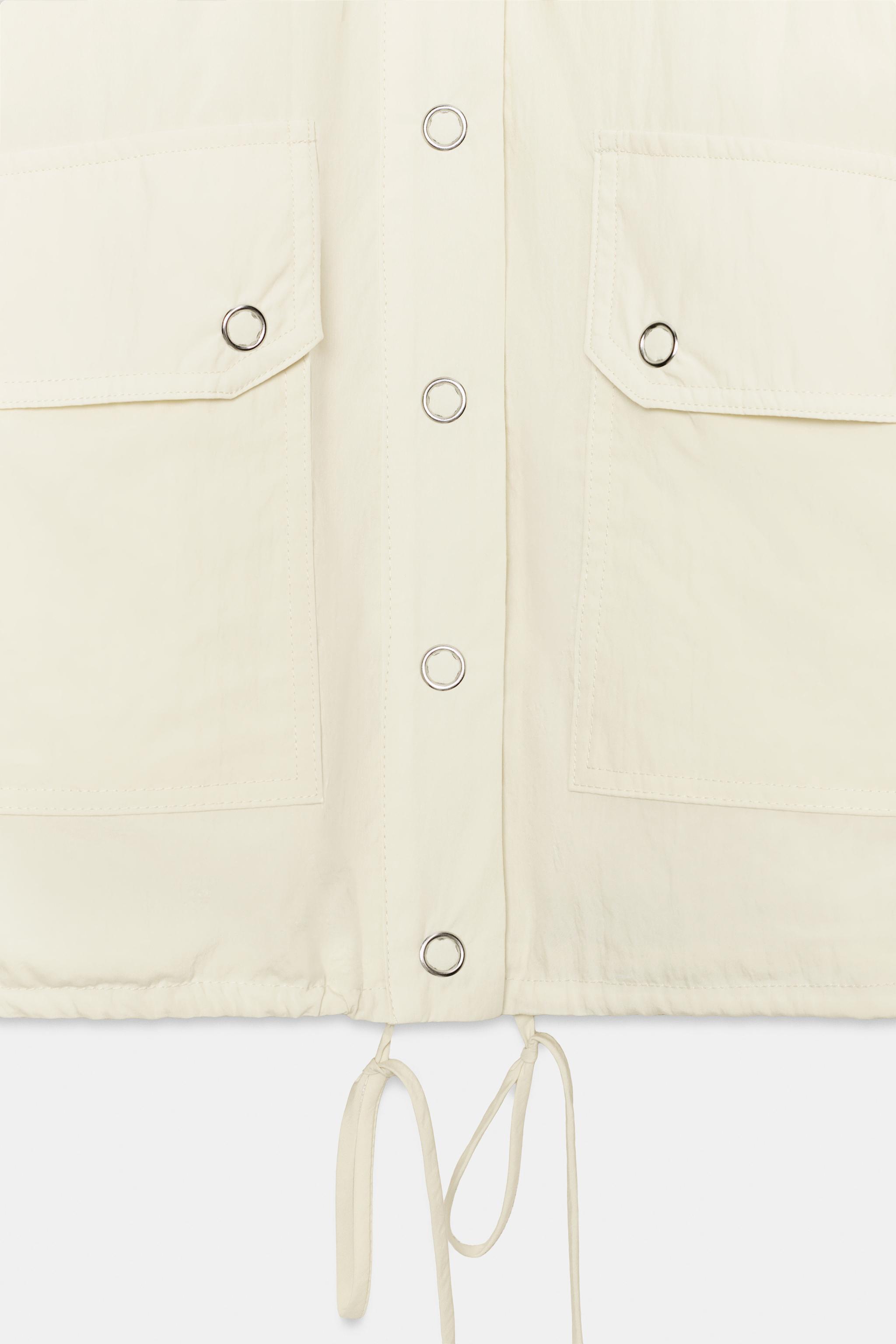 NYLON POCKET JACKET - Beige | ZARA United States