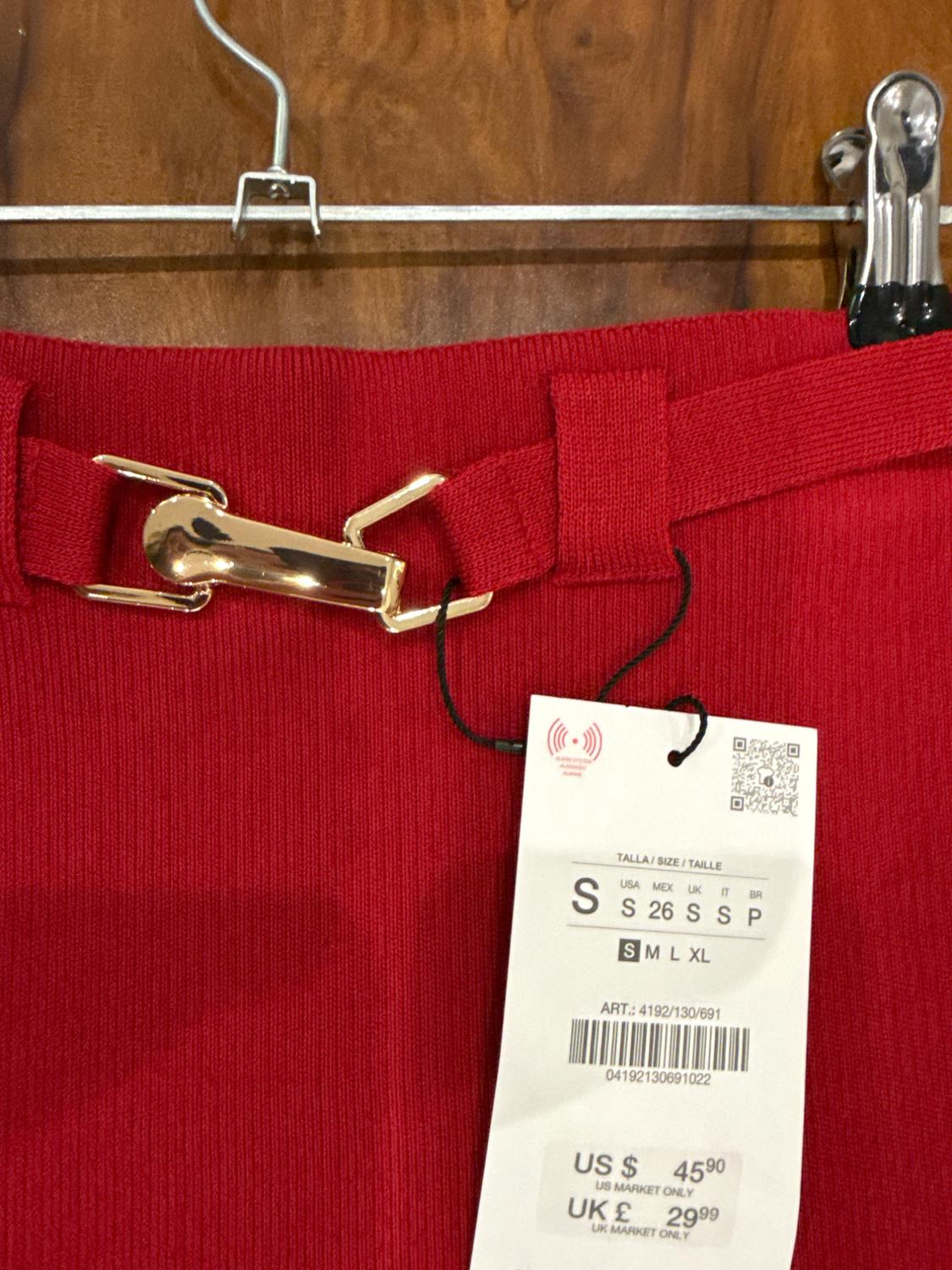 KNIT SKIRT WITH BELT - Image 3