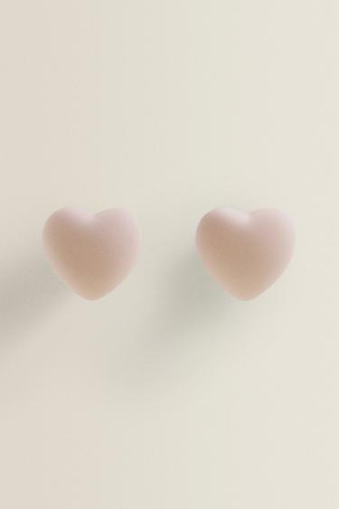 Zara SET OF CHILDREN’S HEART KNOBS (SET OF 2) - Pastel pink