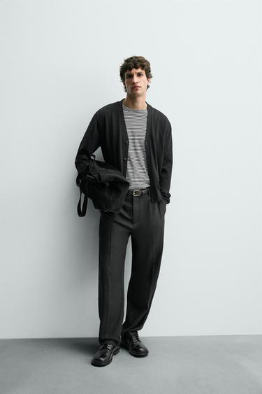 BOLSO SHOPPER PIEL - Negro de Zara - Imagen 0