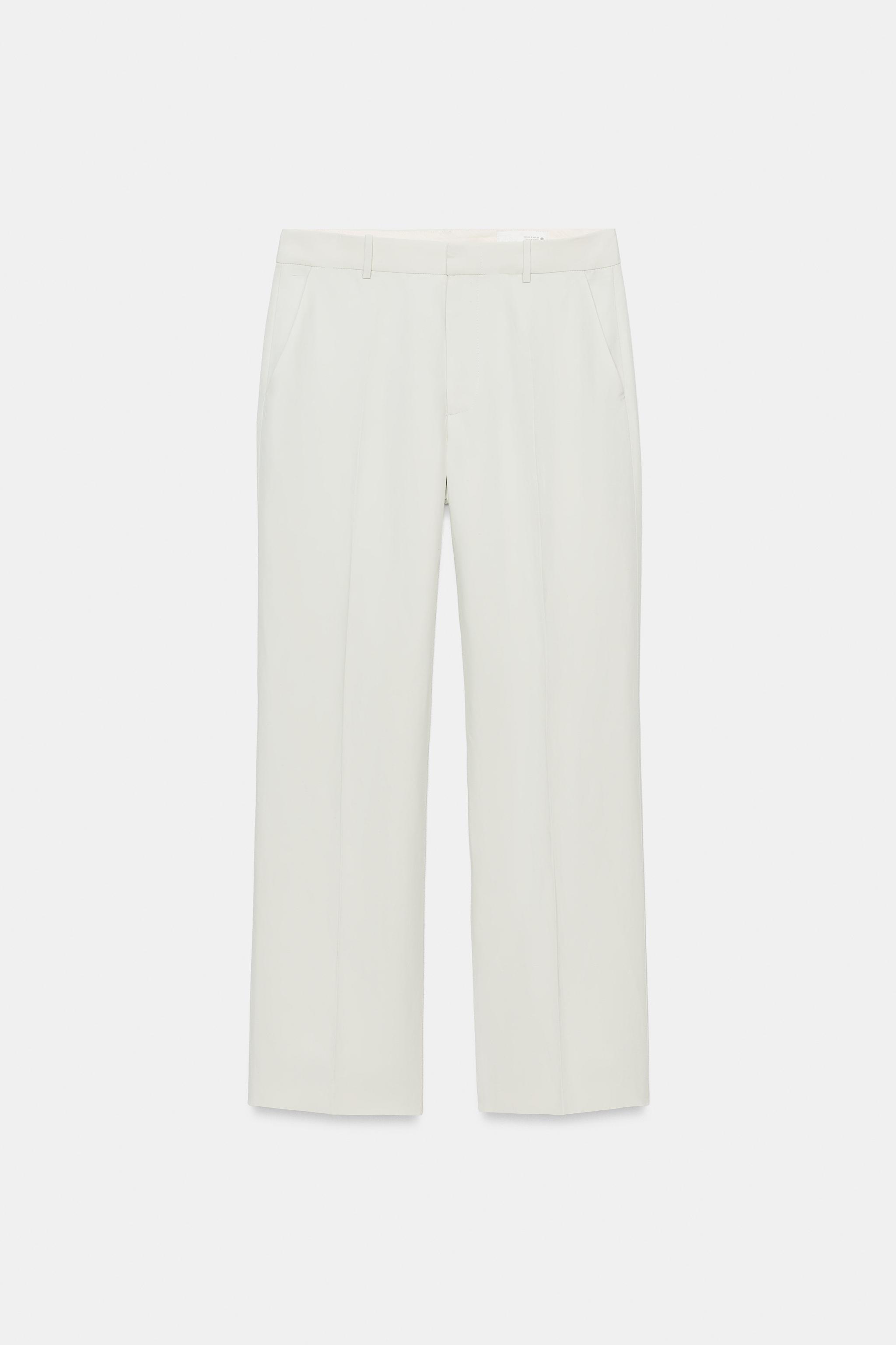 Женские брюки Zara ZW COLLECTION LINEN BLEND PANTS — фото 5