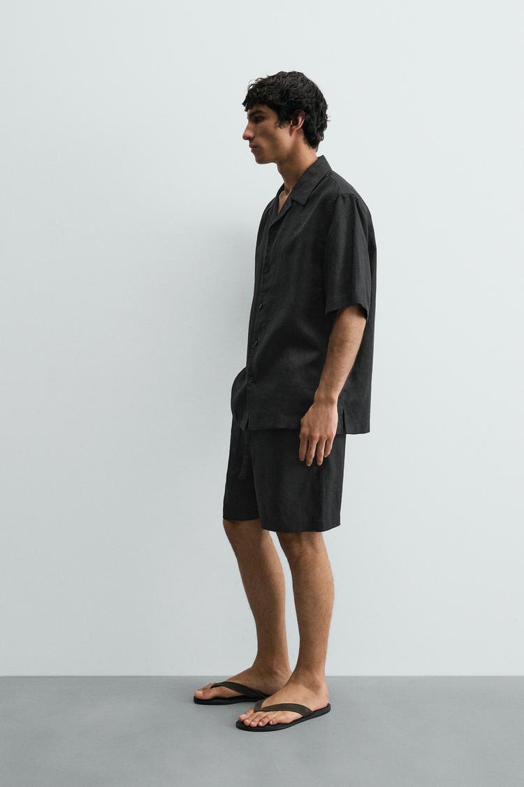 Camisa de lino 100% corte relajado 4