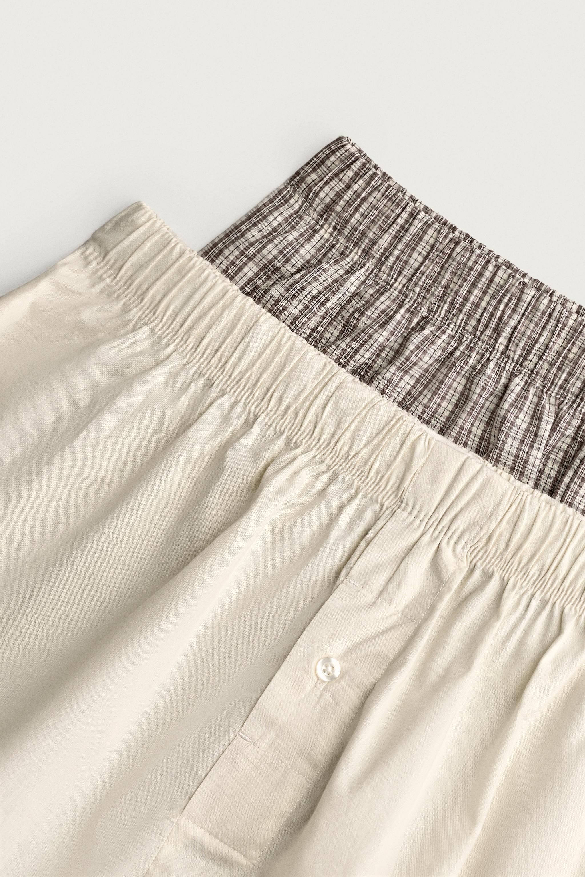 Zara Kombine Poplin Boxer 2'Lİ Set görsel 7