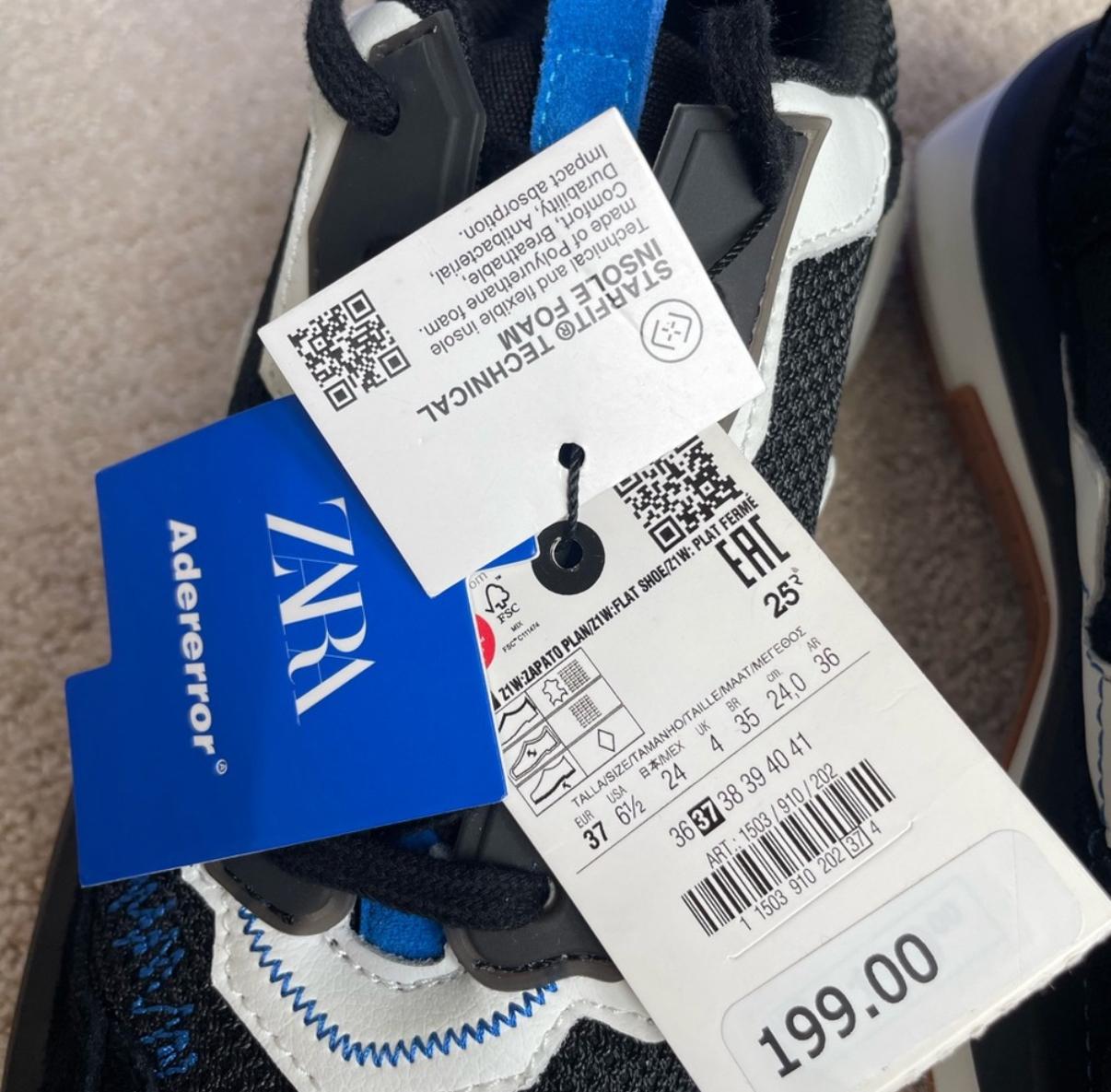 ADERERROR COLLABORATION SNEAKERS SECOND HAND | Zara Preowned