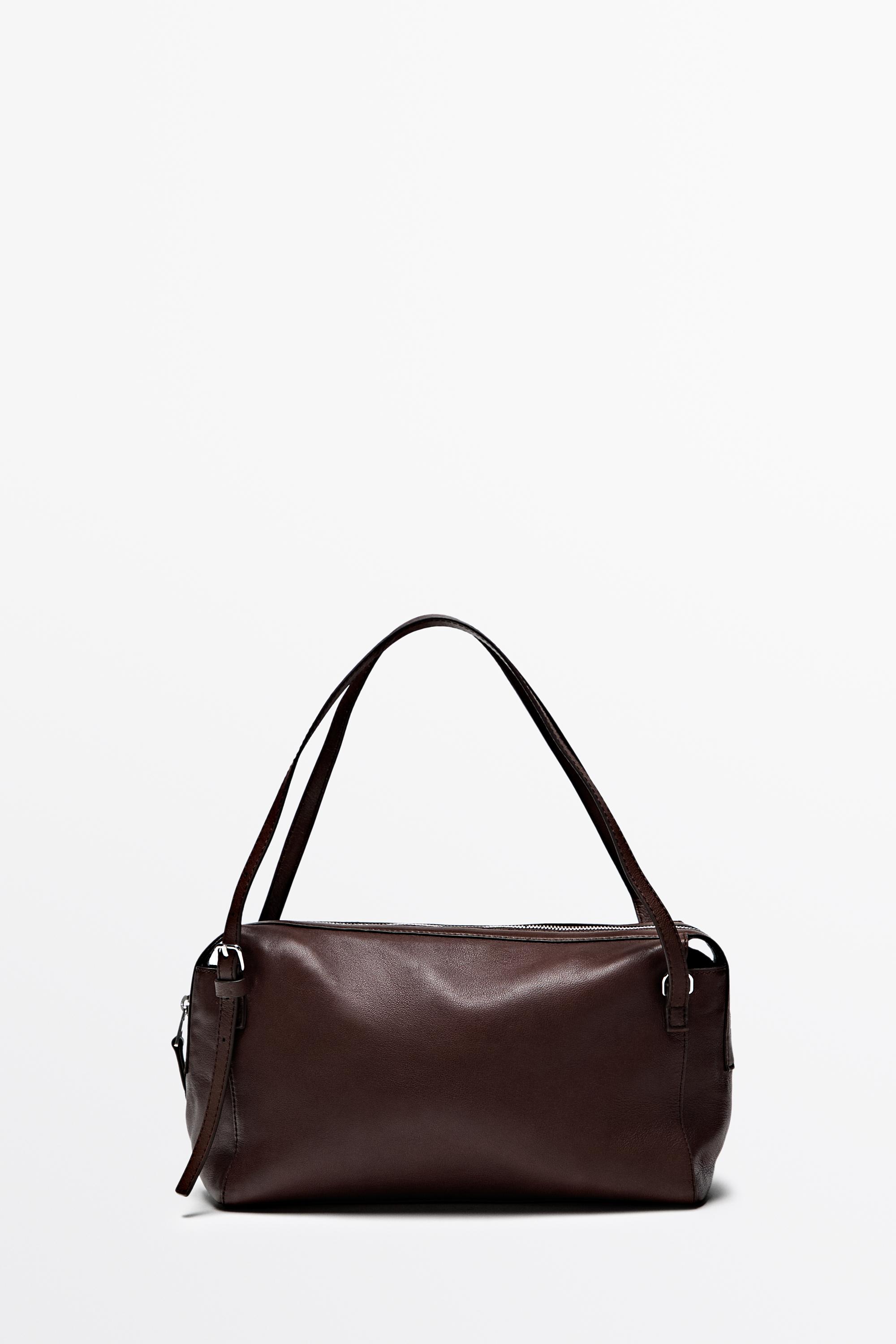 Sac cartable moyen en cuir nappa
