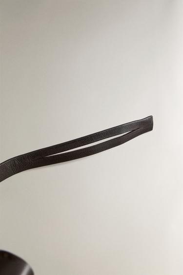 LEDERSPENDER FÜR HUNDEBEUTEL - Braun von Zara