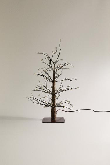 LED LIGHT CHRISTMAS TREE (33 CM) - Brown by Zara - Image 5
