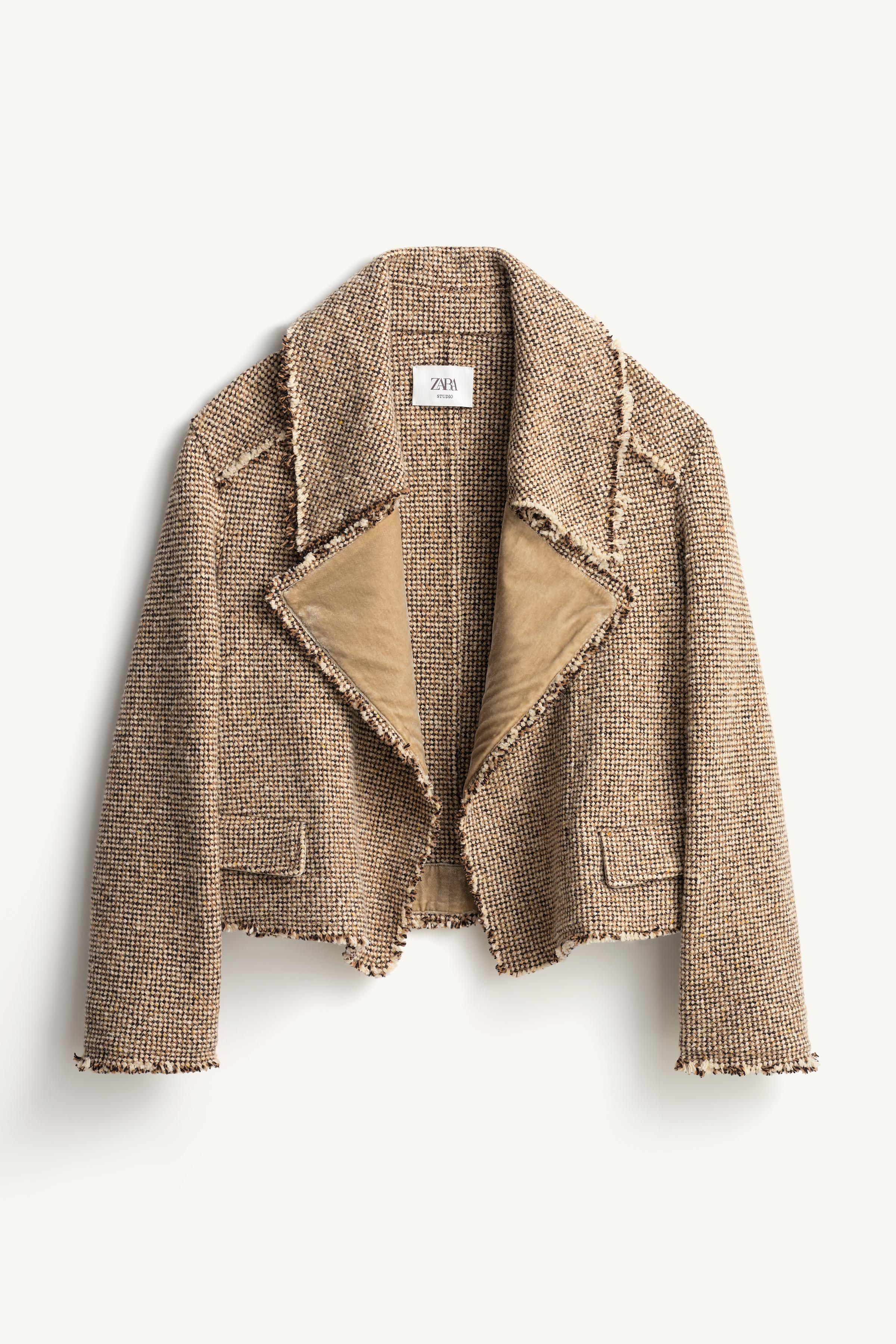 Limited Edition Structured Wool Blend Jacket by Zara