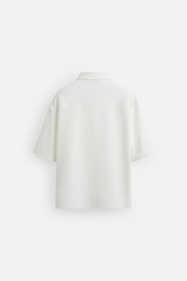 SURCHEMISE CONFORT - Blanc cassé de Zara - Image 7