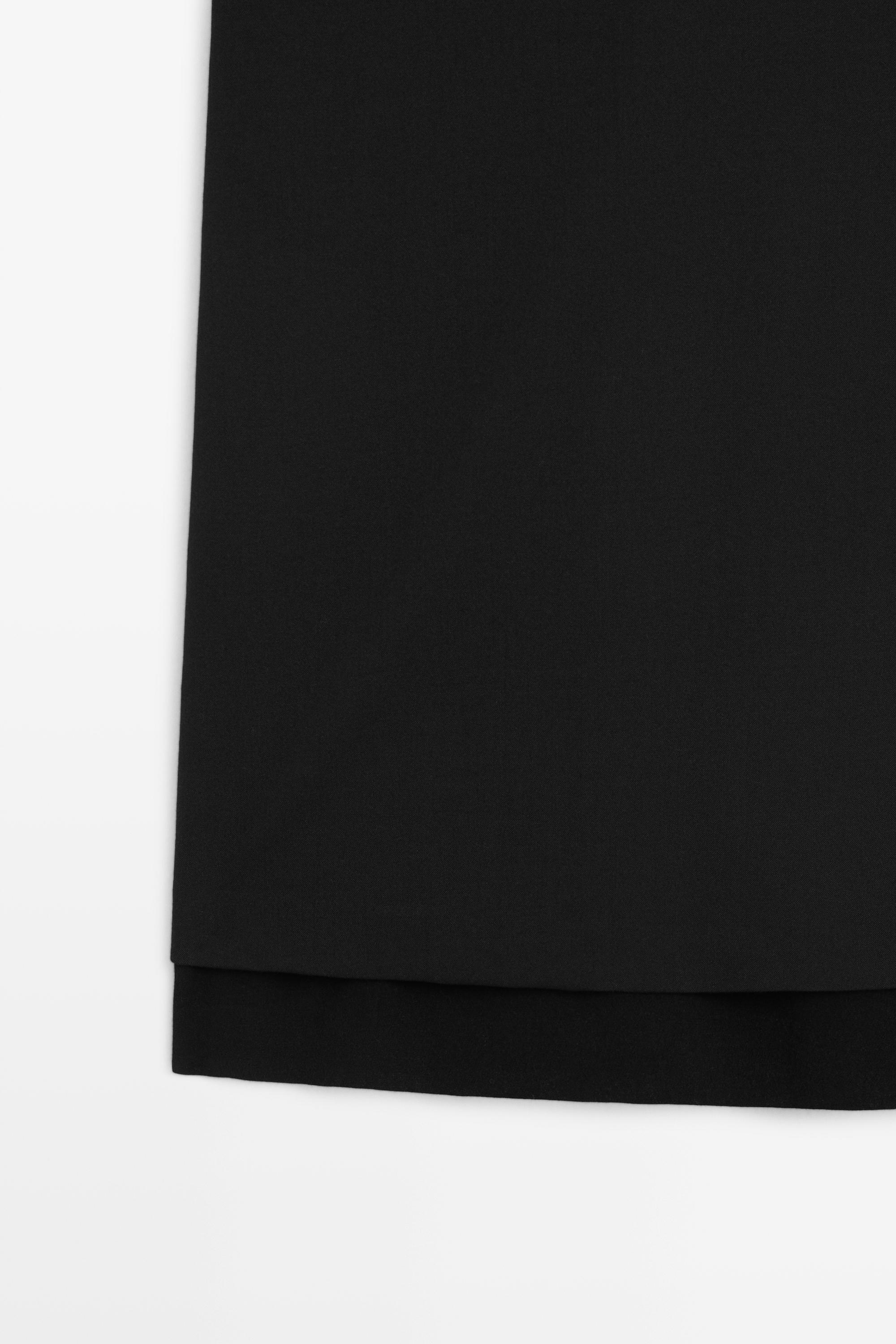 Double-fabric mini dress