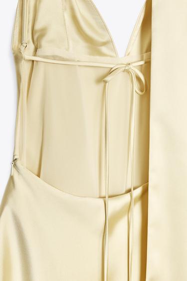 FOULARD SATIN MAXI DRESS - Vanilla by Zara - Image 7