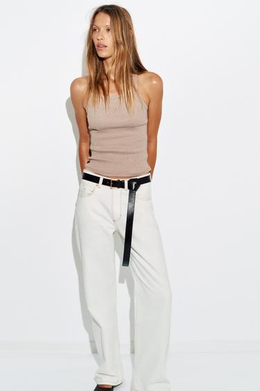TOP بحمالات RIB - بيج فيجوريه by Zara