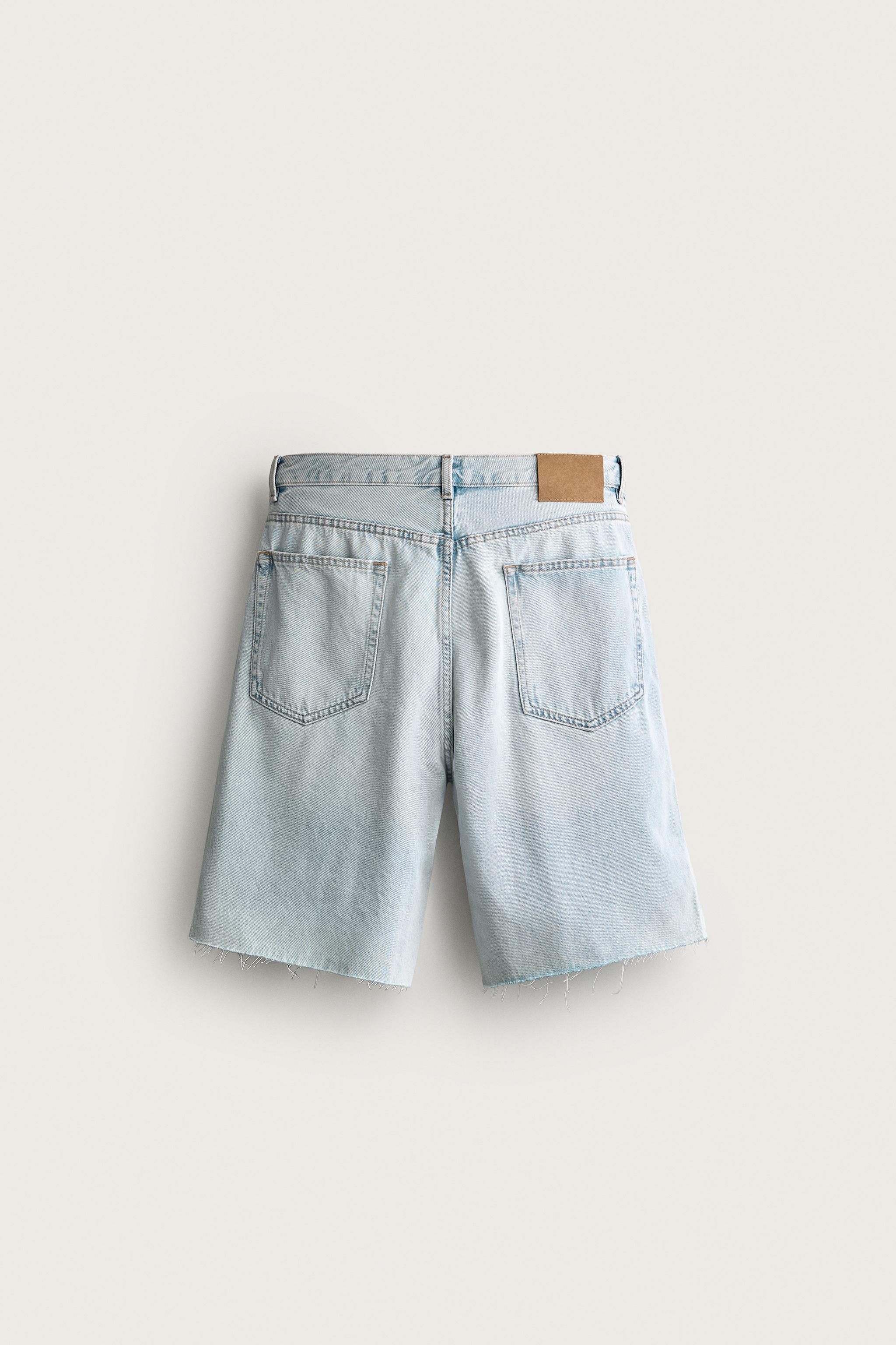BERMUDA EN JEAN STRAIGHT FIT