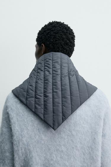 BANDANA TRIANGULAIRE MATELASSÉ - Bleu / Gris de Zara - Image 2