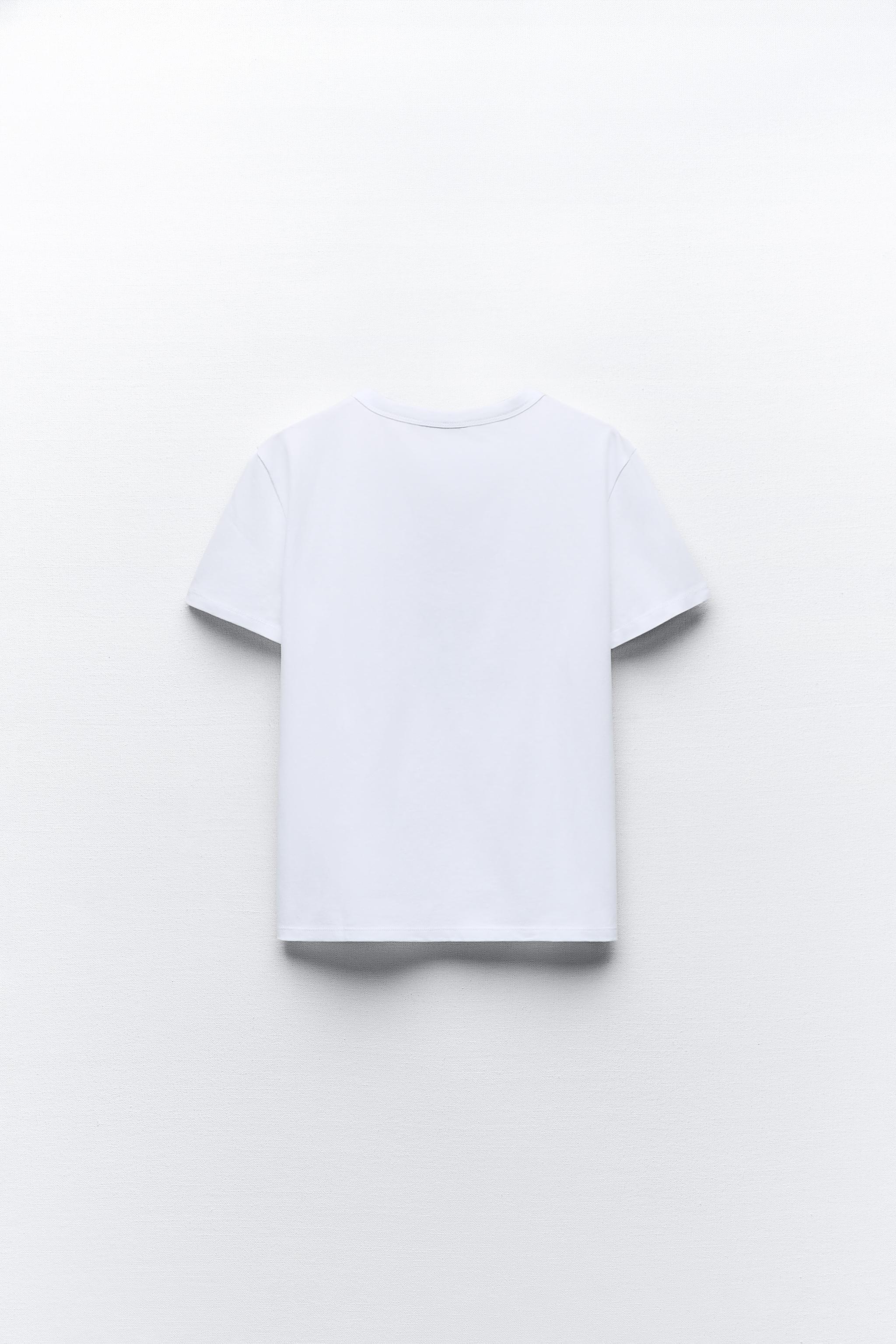 テキスト Tシャツ - ホワイト/グリーン | ZARA Japan / 日本