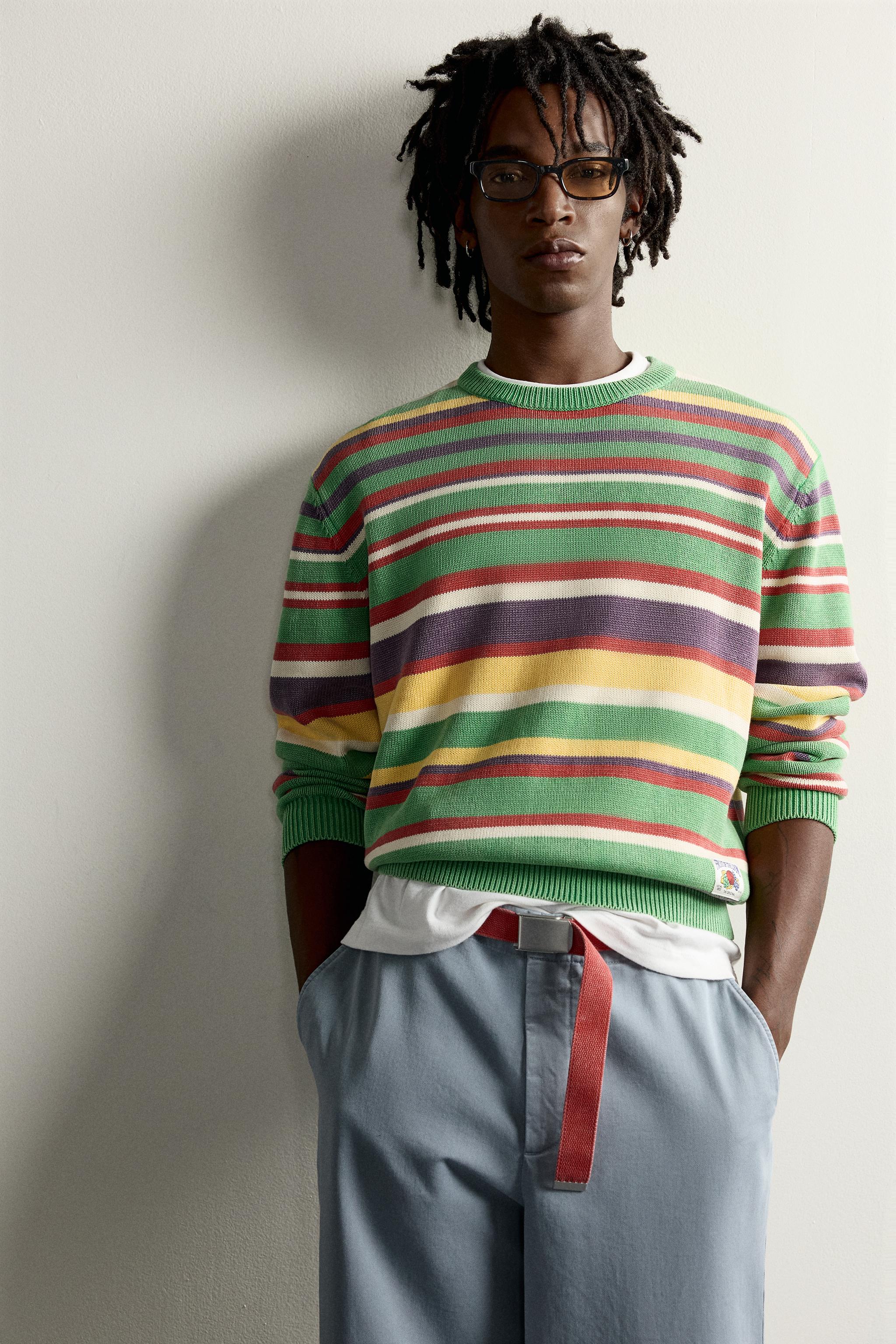 Zara FRUIT OF THE LOOM™ NAKIŞLI %100 PAMUKLU KAZAK görsel 5