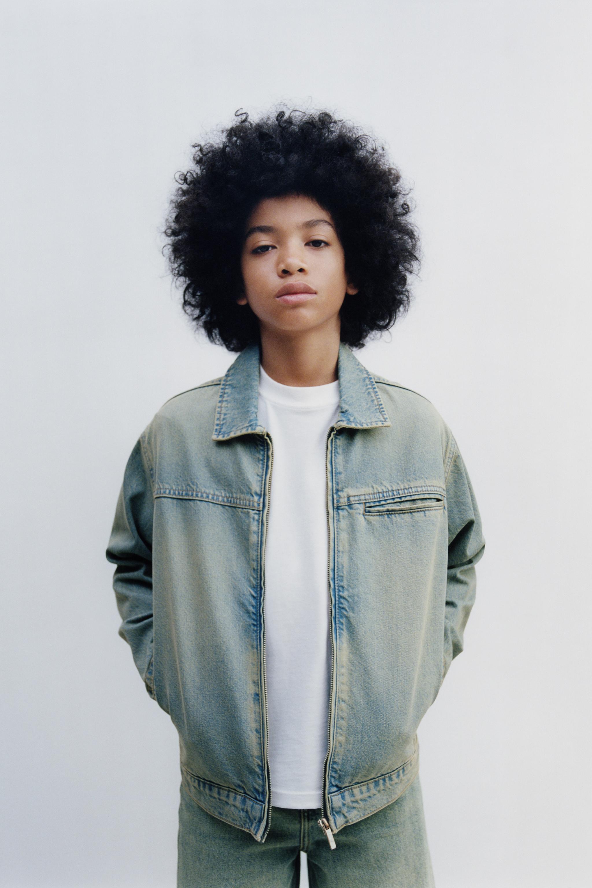 DISTRESSED DENIM JACKET - Blue / Green | ZARA United States