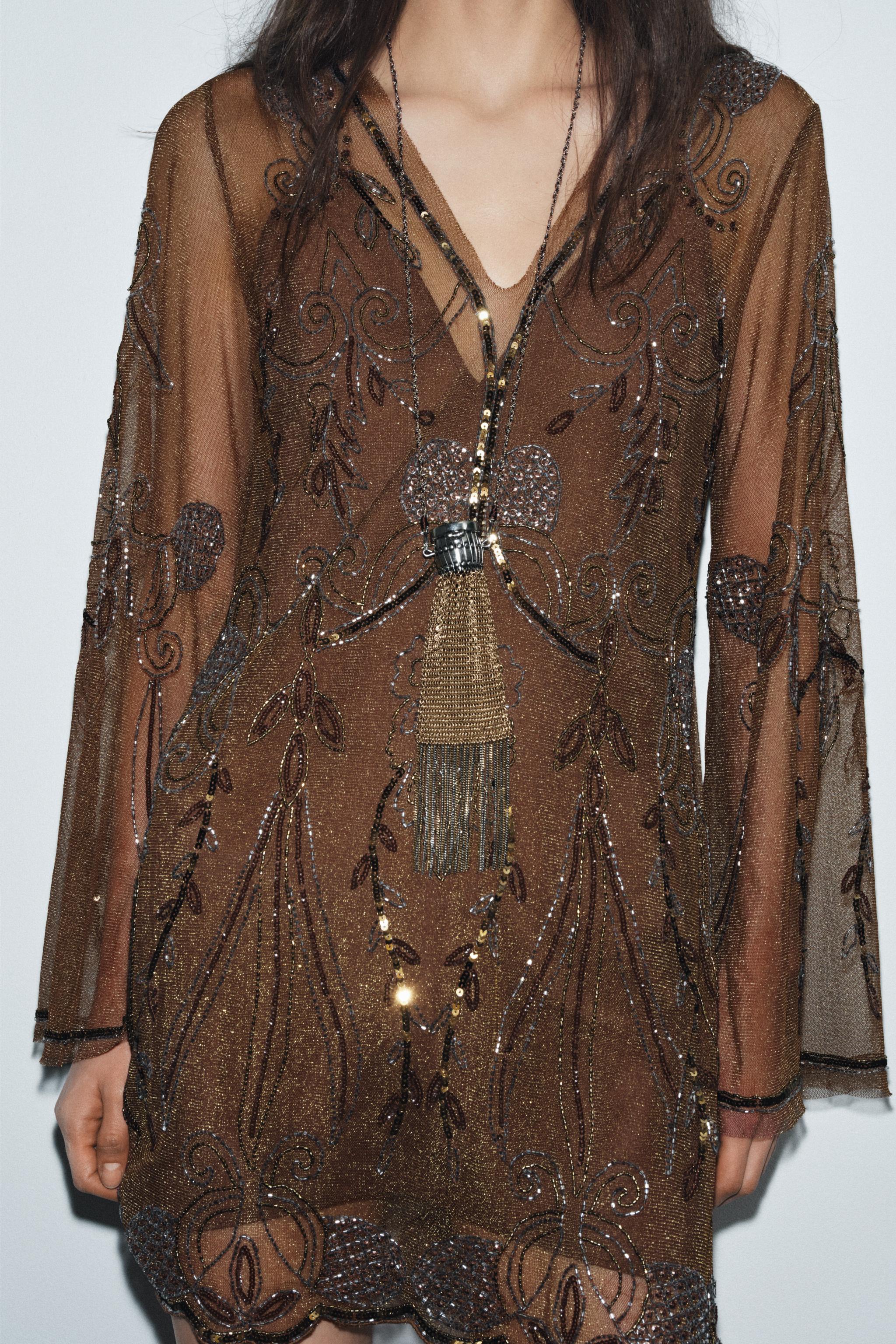 EMBROIDERED DRESS ZW COLLECTION LIMITED EDITION