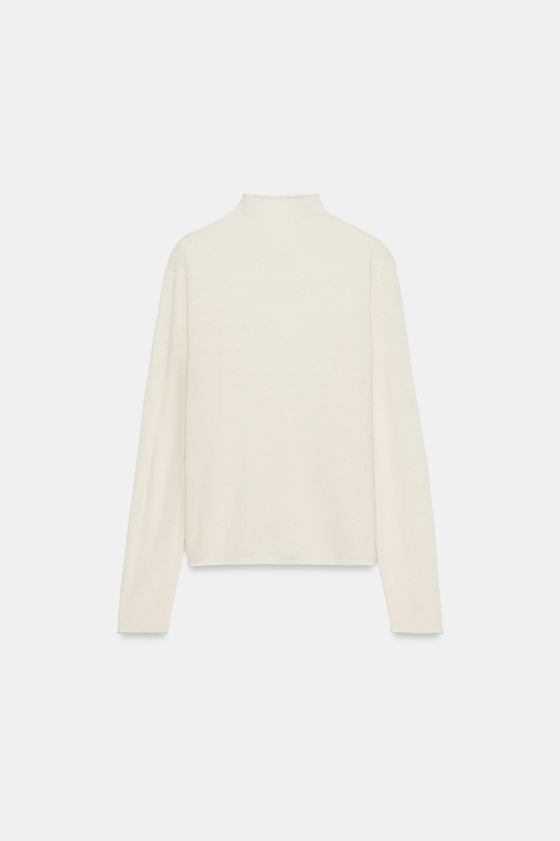 EXTRA-SOFT 100% WOOL MOCK NECK SWEATER thumbnail 7