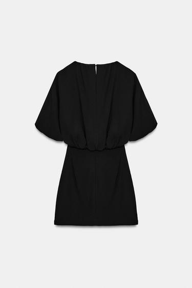 SHORT BALLOON DRESS - Black by Zara - Image 6