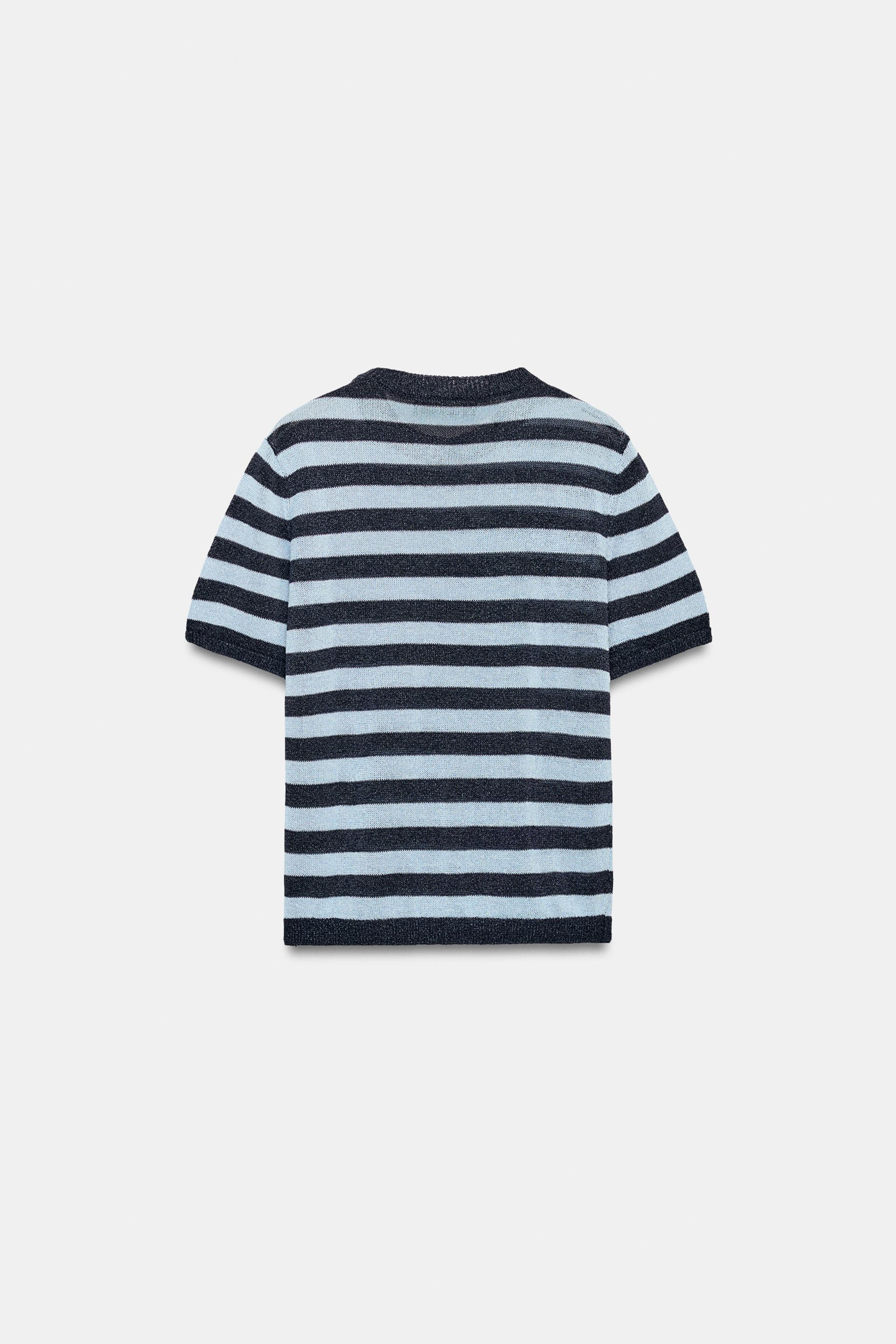 SHORT SLEEVE KNIT TOP