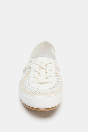 MESH TRAINERS - White by Zara - Image 4