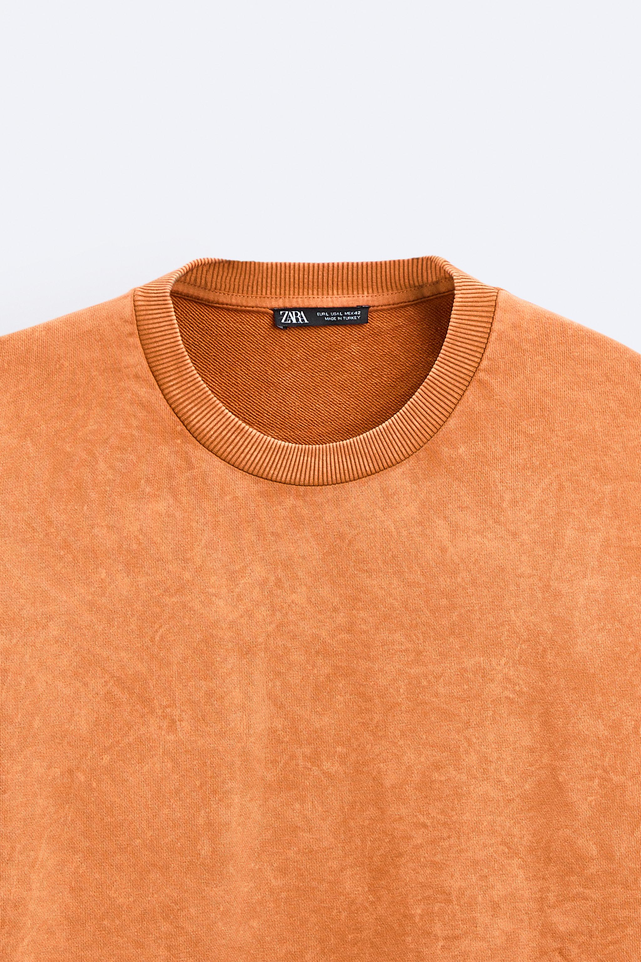 Orange store jumper zara