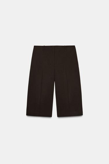 ZW COLLECTION LONG BERMUDA SHORTS - Brown by Zara
