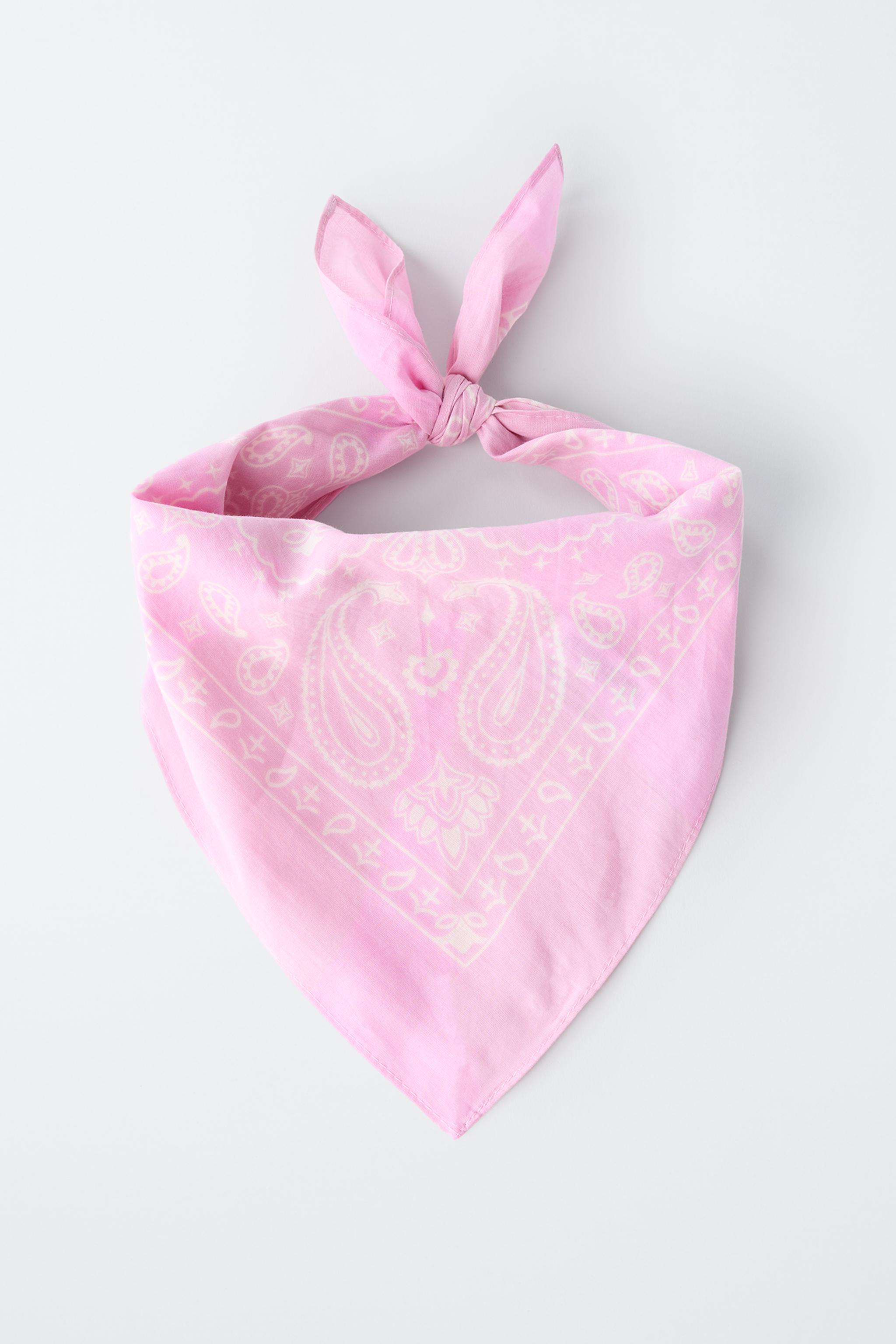 SQUARE PRINTED BANDANA - Pink | ZARA United States