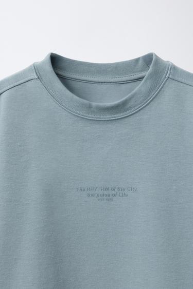 ENSEMBLE T-SHIRT ET BERMUDA INTERLOCK - Bleu délavé de Zara - Image 5