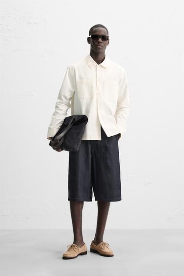 SURCHEMISE REGULAR FIT - Écru de Zara - Image 0