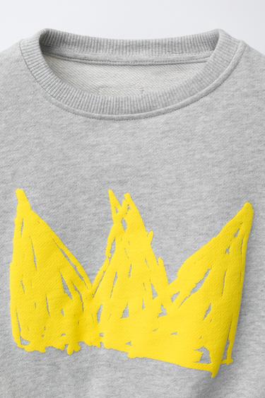BASQUIAT® SWEATSHIRT - Grey marl by Zara - Image 2