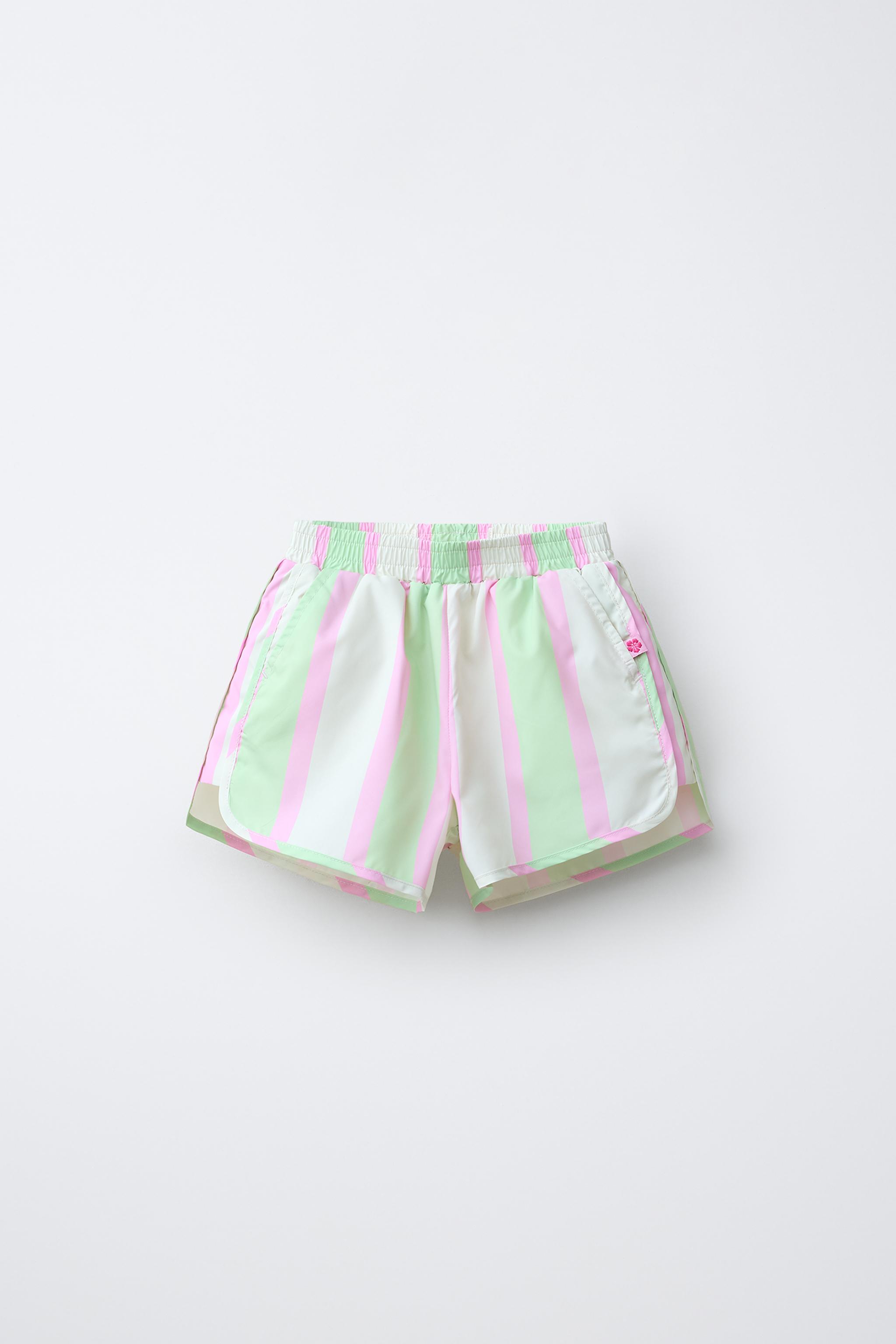 WATER REPELLENT STRIPED SHORTS