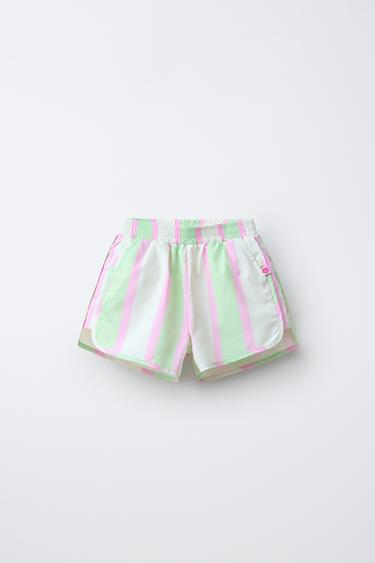 STRIPED WATER-REPELLENT BERMUDA SHORTS - Multicoloured by Zara - Image 0