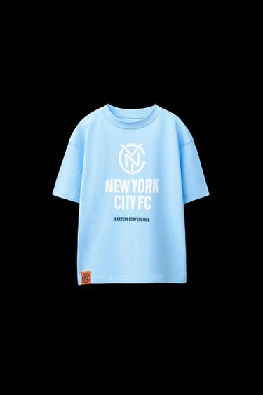 Zara NEW YORK CITY MLS © T-SHIRT - Light blue