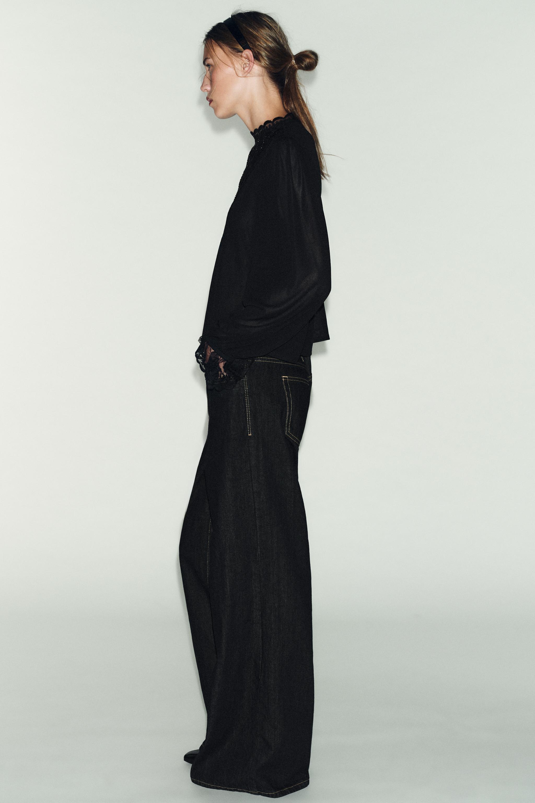 EMBROIDERED LONG SLEEVE TOP