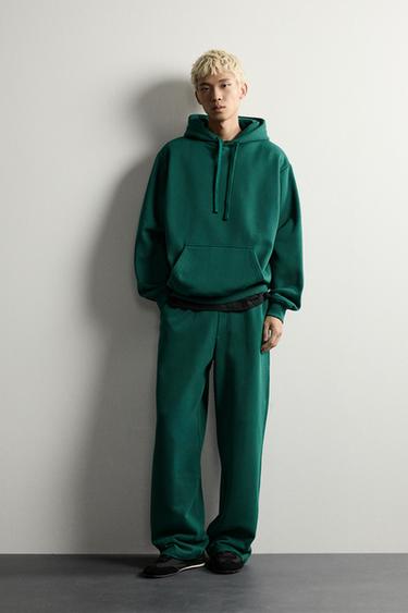 PANTALÓN JOGGER RELAXED FIT BÁSICO - Verde de Zara - Imagen 0