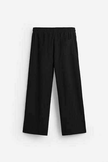 PANTALON DE JOGGING STRUCTURE VERTICALE - Noir de Zara - Image 6