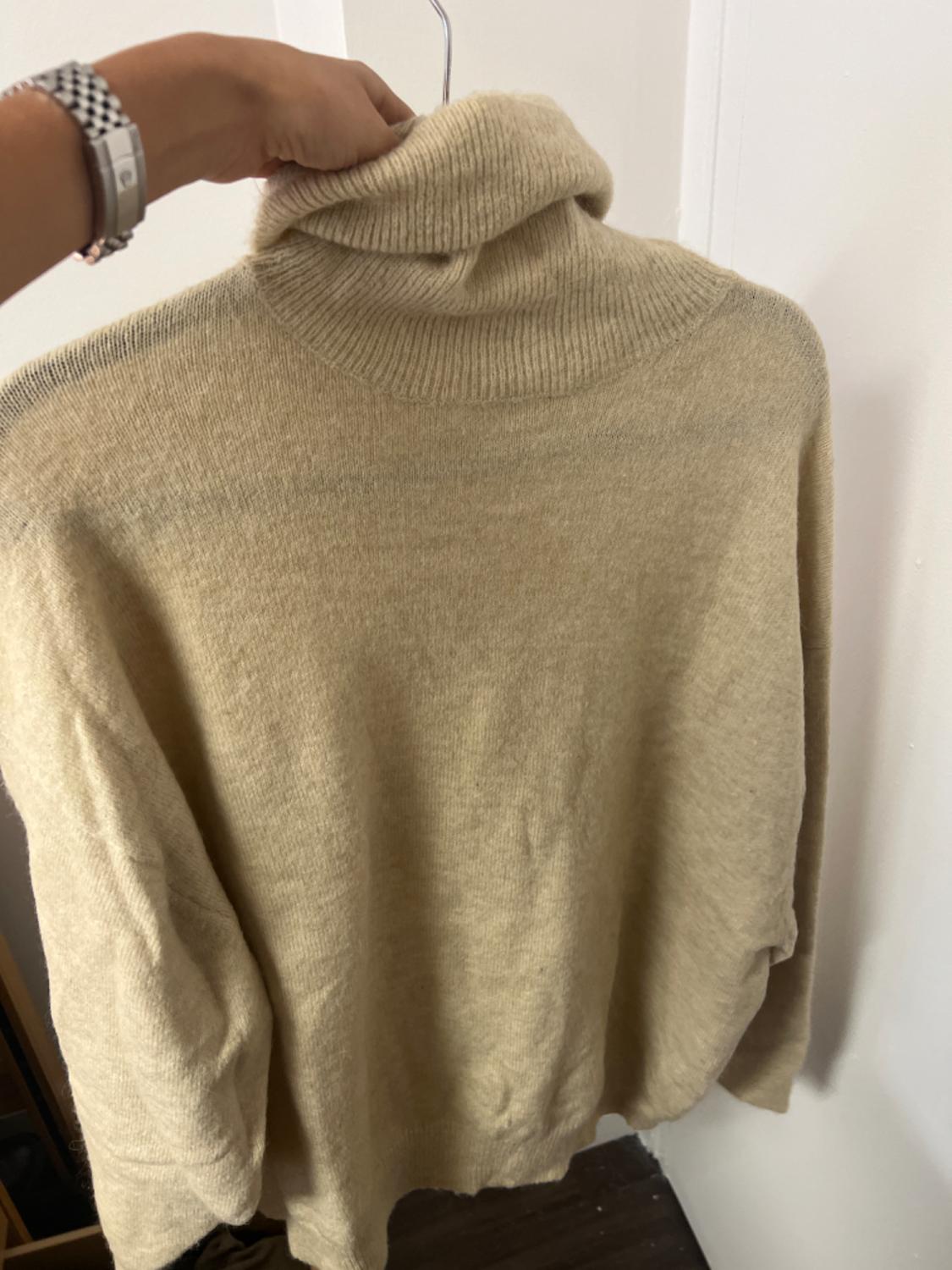 WOOL ALPACA OVERSIZED TURTLENECK SWEATER - Image 3