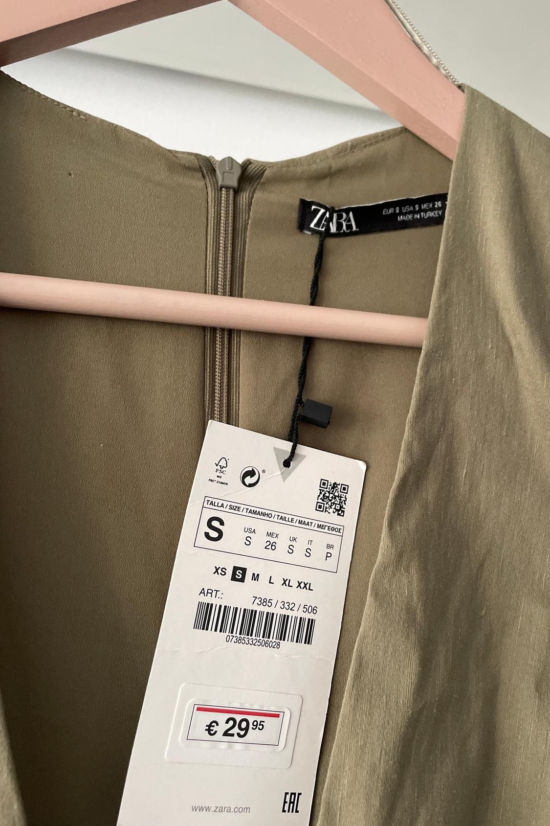 STRETCHY LINEN BLEND SHORT DRESS - Image 2