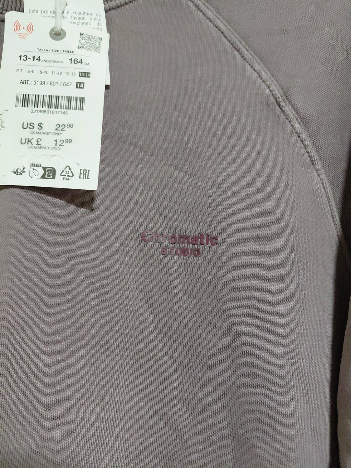 FADED-EFFECT TEXT SWEATSHIRT - Image 2